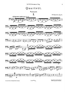 String Quartet in D Major, Op.33: Cello part by Michele Esposito