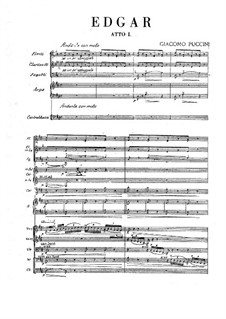 Edgar: Full score by Giacomo Puccini