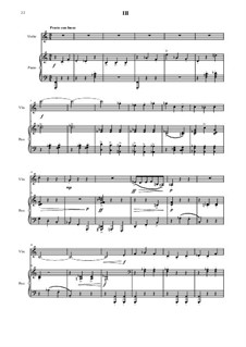 Sonate for violin and piano No.2: Movement 3 by Vladimir Polionny