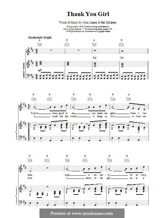 Woman by John Lennon - Piano - Digital Sheet Music