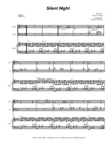 Ensemble version: Duet for violin, cello and piano by Franz Xaver Gruber
