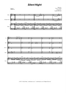 Ensemble version: For woodwind quartet and piano by Franz Xaver Gruber