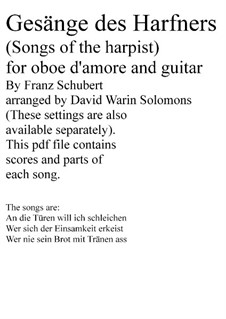 Complete set: For oboe d'amore and guitar by Franz Schubert