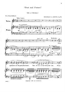 Past and Future, Op.72: In B Flat Major by Reginald De Koven