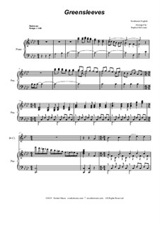 Chamber version: Duet for flute, Bb-clarinet and piano by folklore