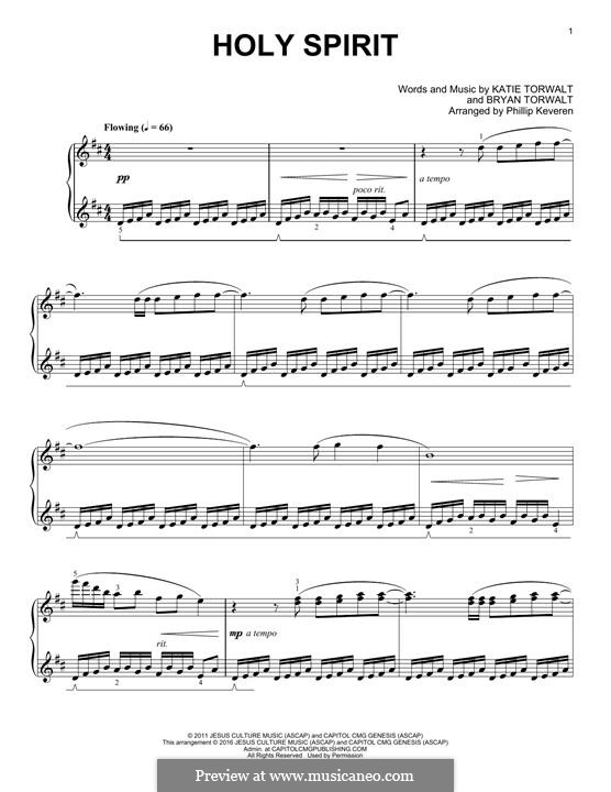 Holy Spirit by K. Torwalt, B. Torwalt - sheet music on MusicaNeo