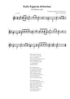 Kalin Esperan Arhontes: Für Gitarre by folklore