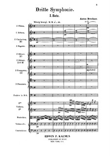 Symphony No.3 in D Minor, WAB 103: Full score by Anton Bruckner