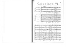 Concerto Grosso No.6: Full score by Arcangelo Corelli
