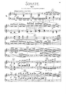 Sonata for Piano No.4, Op.7: For a single performer by Ludwig van Beethoven