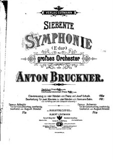 Symphony No.7 in E Major, WAB 107: Full score by Anton Bruckner