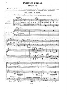 Dream on the Volga, Op.16: Act I, piano-vocal score by Anton Arensky