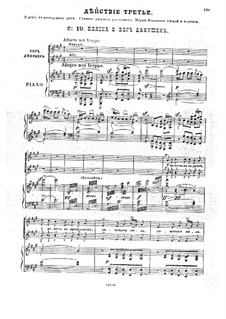Dream on the Volga, Op.16: Act III, piano-vocal score by Anton Arensky