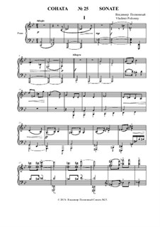 Sonate No.25 for piano: Movement 1 by Vladimir Polionny