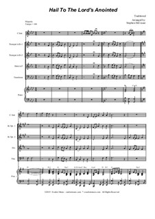 Hail to the Lord's Anointed: For Brass Quartet and Piano by Unknown (works before 1850)