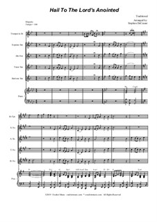 Hail to the Lord's Anointed: For Saxophone Quartet and Piano by Unknown (works before 1850)