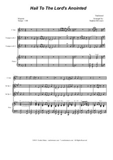 Hail to the Lord's Anointed: Duet for Bb-Trumpet by Unknown (works before 1850)