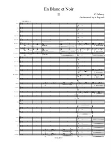 En blanc et noir (In Black and White), L.134: For symphonic orchestra – 2nd movement by Claude Debussy