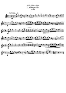 La Bagatelle: Arrangement for flute and piano – solo part by Louis de Caix d'Hervelois