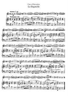 La Bagatelle: Arrangement for flute and piano by Louis de Caix d'Hervelois