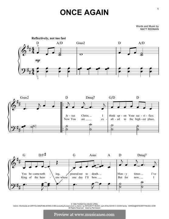 Once Again: For piano by Matt Redman