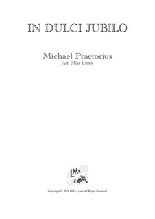 In dulci jubilo: For bassoon quartet by Michael Praetorius