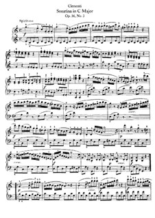 Sonatina No.3: For piano (with fingering) by Muzio Clementi