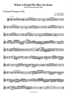 What a Friend We Have in Jesus: For clarinet playAlong by Charles Crozat Converse
