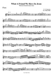 What a Friend We Have in Jesus: For flute playAlong by Charles Crozat Converse