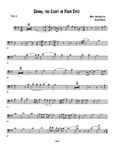 Sarah, the Light in Your Eyes: Cello 1 part by Kevin Phillips