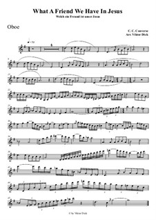 What a Friend We Have in Jesus: For oboe playAlong by Charles Crozat Converse