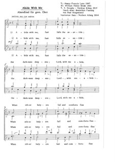 Abide with Me: Für gem. Chor, Op.16.2 by William Henry Monk