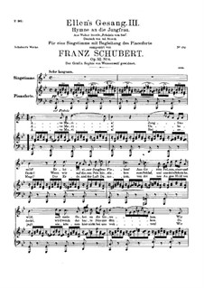 Piano-vocal score (Page 3): For voice and piano by Franz Schubert