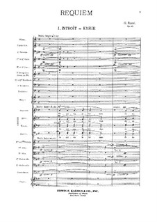 Complete set: Full score by Gabriel Fauré