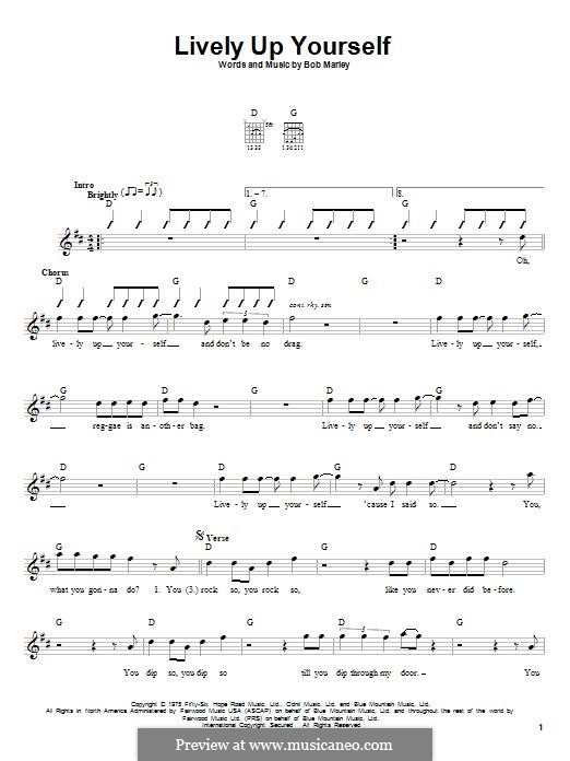 Lively Up Yourself: For guitar by Bob Marley