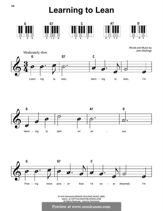 Learning To Lean By J Stallings Sheet Music On MusicaNeo Learning to lean by j stallings sheet music on musicaneo