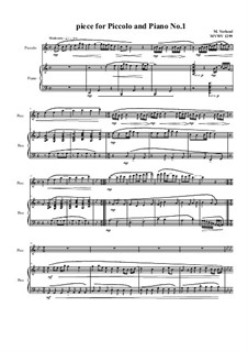 Piece for Piccolo and Piano No.1, MVWV 1299: Piece for Piccolo and Piano No.1 by Maurice Verheul