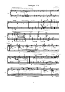 Dialogues for piano: Dialogue 3, MVWV 1303 by Maurice Verheul
