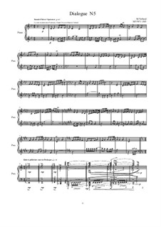 Dialogues for piano: Dialogue 5, MVWV 1305 by Maurice Verheul