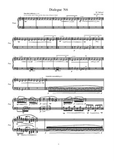 Dialogues for piano: Dialogue 6, MVWV 1306 by Maurice Verheul