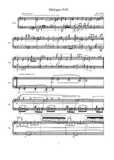 Dialogues for piano: Dialogue 10, MVWV 1310 by Maurice Verheul