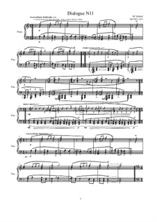 Dialogues for piano: Dialogue 11, MVWV 1311 by Maurice Verheul