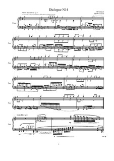 Dialogues for piano: Dialogue 14, MVWV 1314 by Maurice Verheul