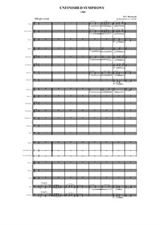 Unfinished Symphony (1860): Allegro assai (1st movement), Scherzo (2nd movement) by Modest Mussorgsky