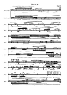 Duos for 2 Bass clarinet, Volume 2: Duo No.46, MVWV 983 by Maurice Verheul