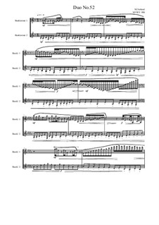 Duos for 2 Bass clarinet, Volume 2: Duo No.52, MVWV 990 by Maurice Verheul