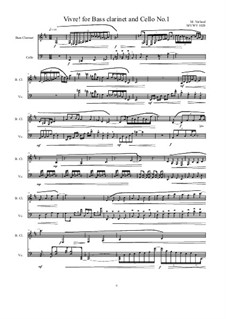 Works for Bass clarinet and Cello: No.1, MVWV 1028 by Maurice Verheul