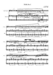 Works for Bass clarinet and Marimba: No.1, MVWV 1025 by Maurice Verheul