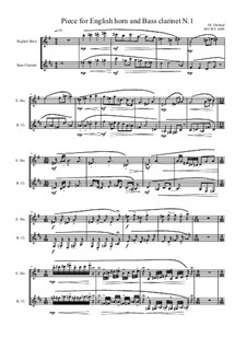 Works for Bass clarinet and English horn: No.1, MVWV 1059 by Maurice Verheul