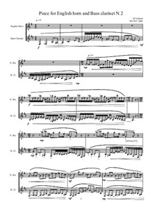 Works for Bass clarinet and English horn: No.2, MVWV 1060 by Maurice Verheul